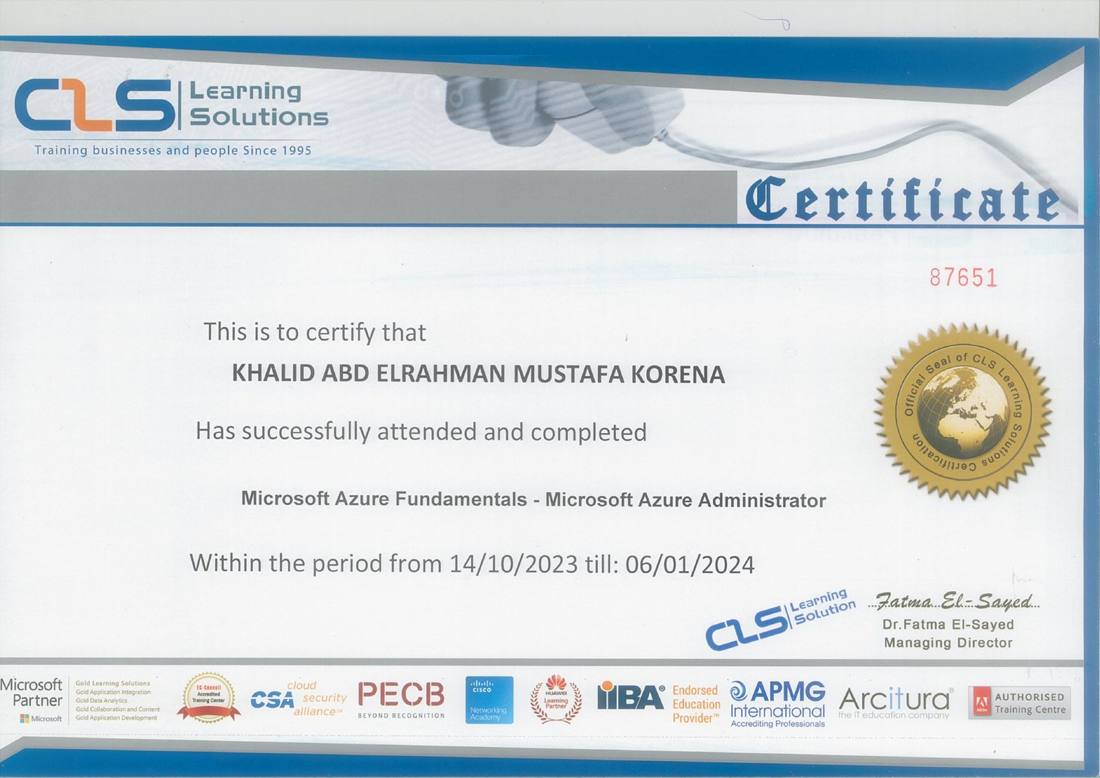 Azure Fundamentals and Azure Administrator certificate